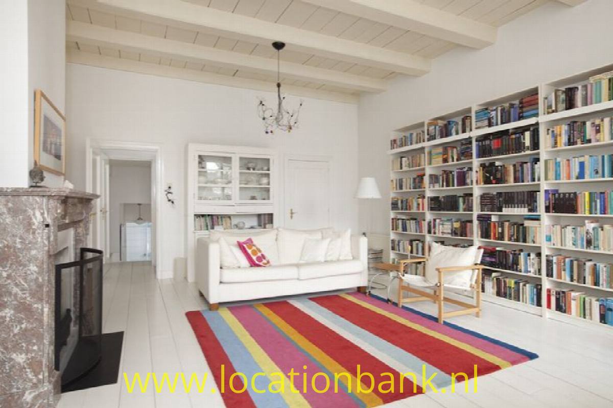 white Wohnzimmer mit fireplace und Bibliothek