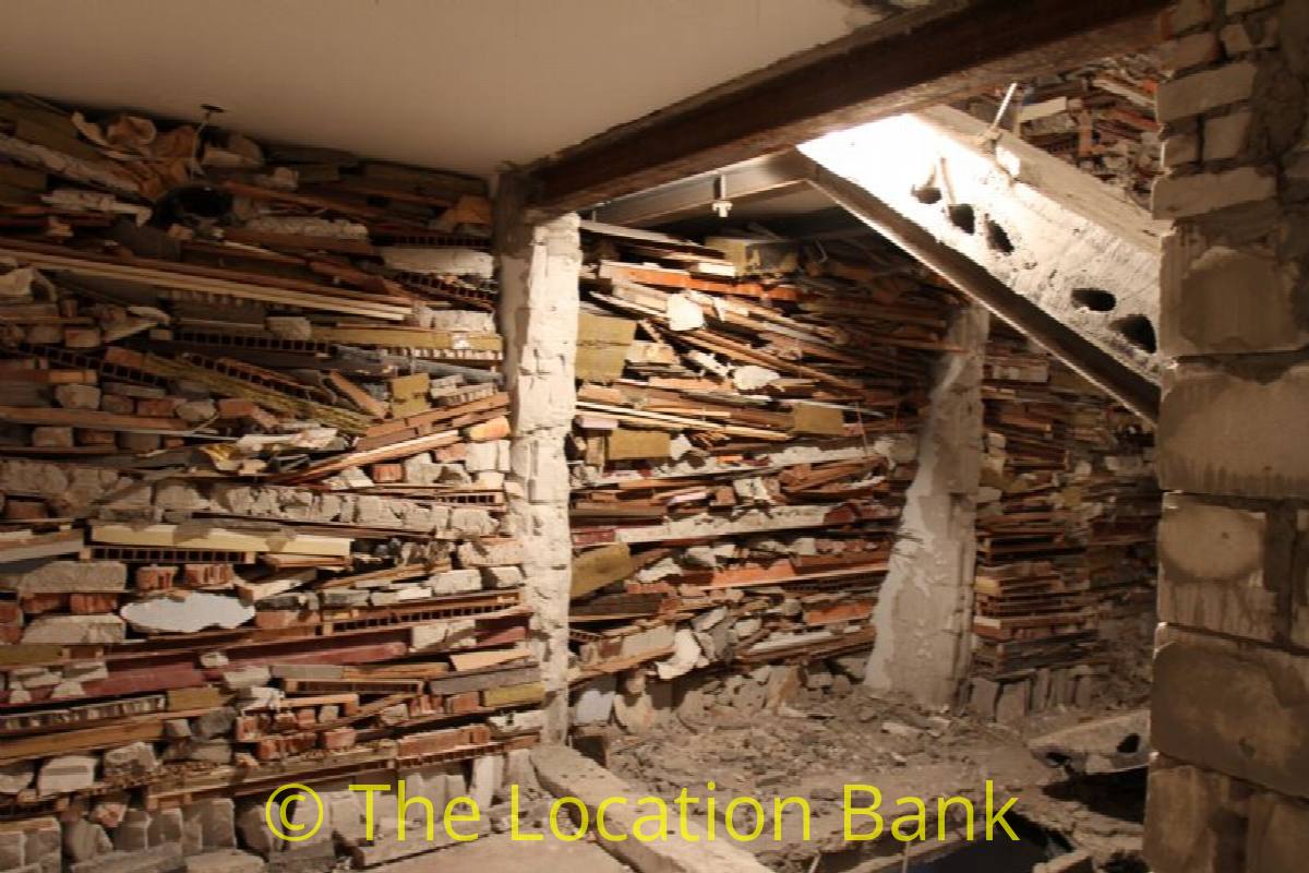 demolished house