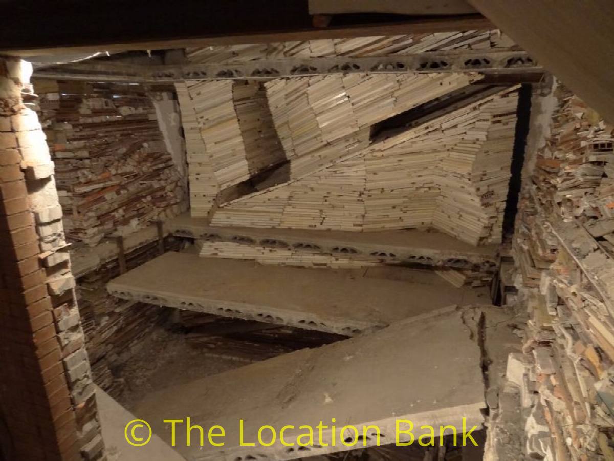 demolished house