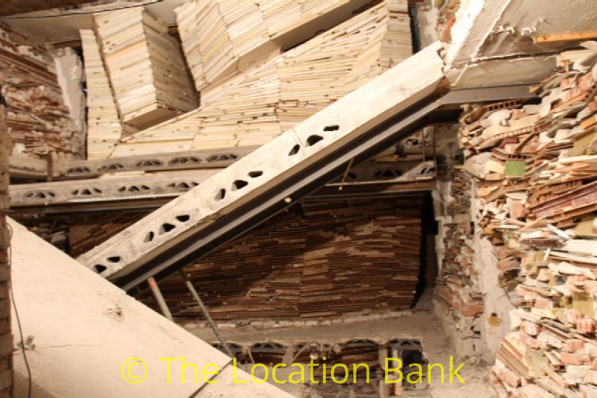 demolished house