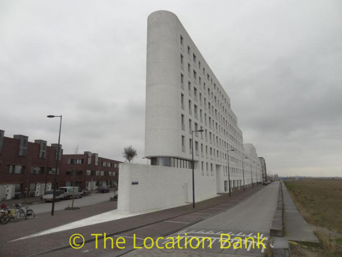 Rond gebouw straat en Architectuur