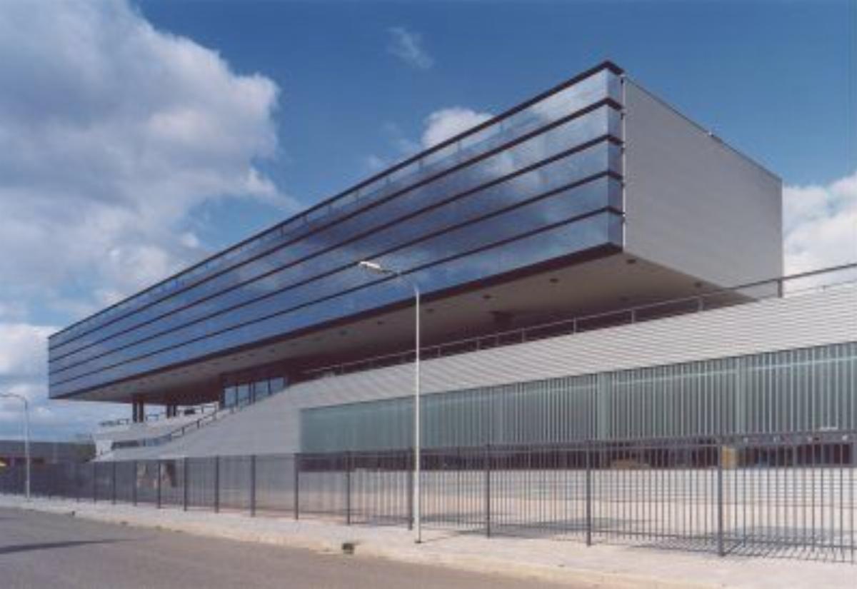 Modern grafisch gebouw