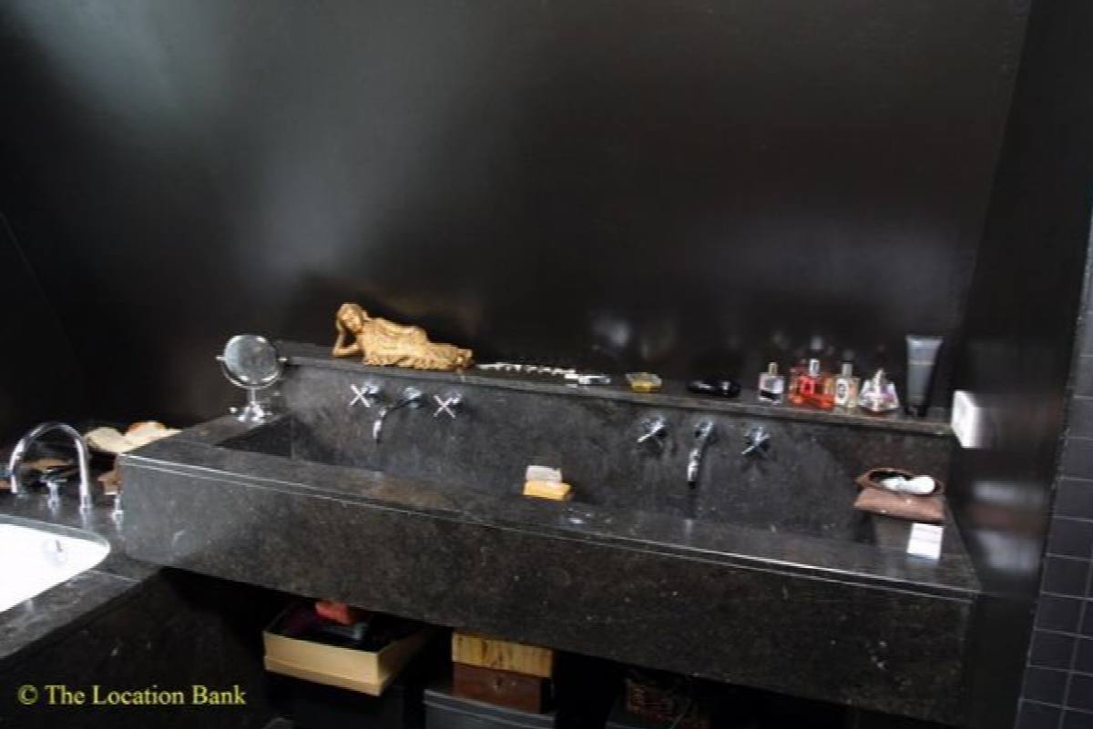 Black Badezimmer