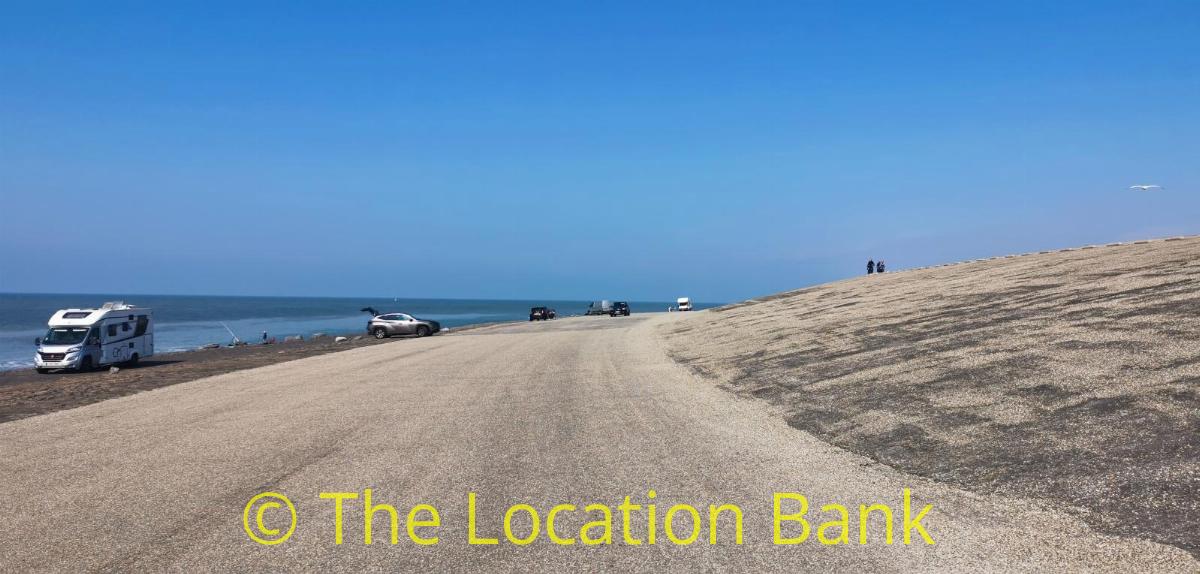 weg langs de zee