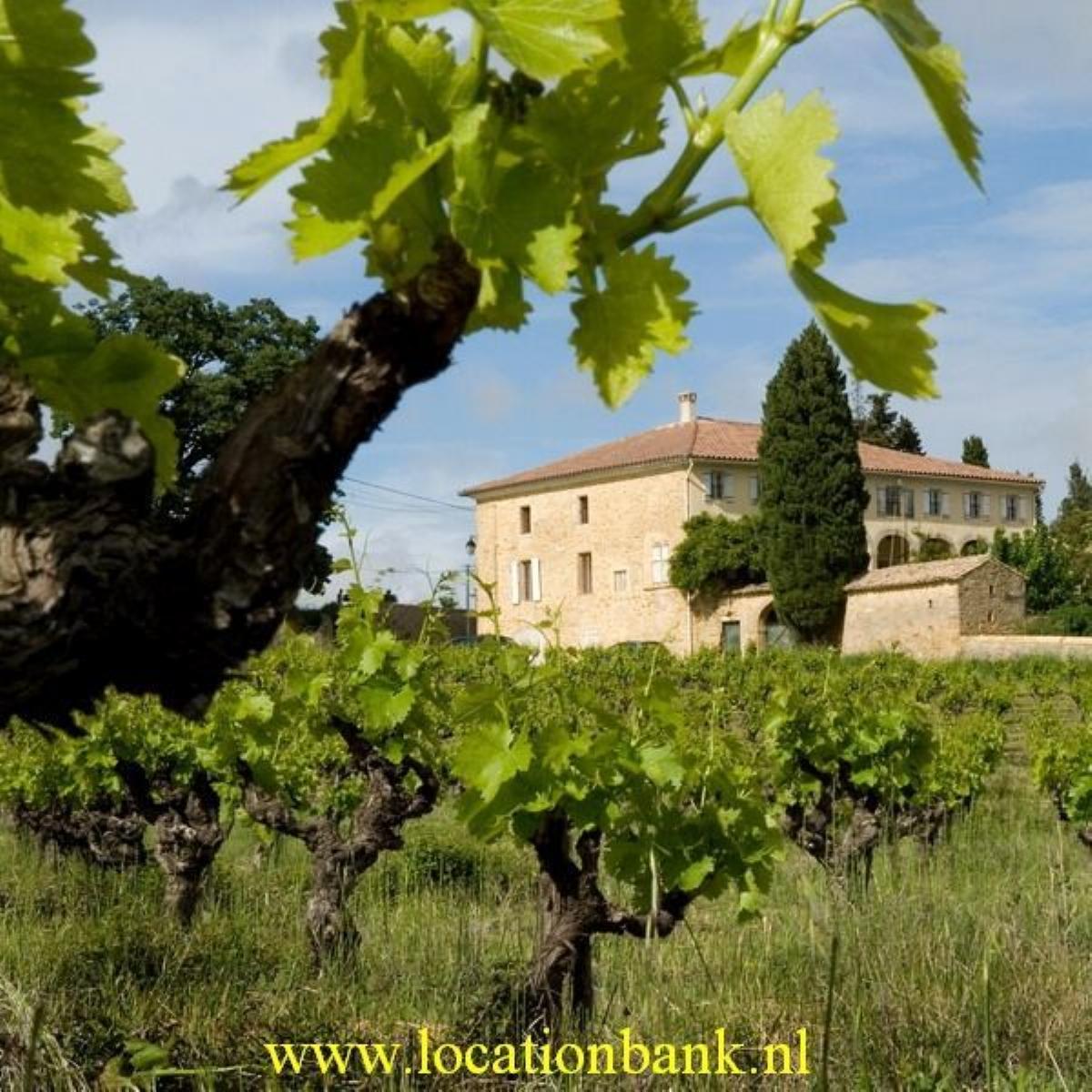 Oude franse villa met court in de wijngaarden