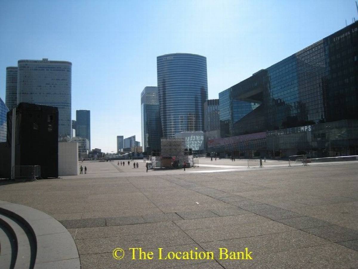Square in business district
