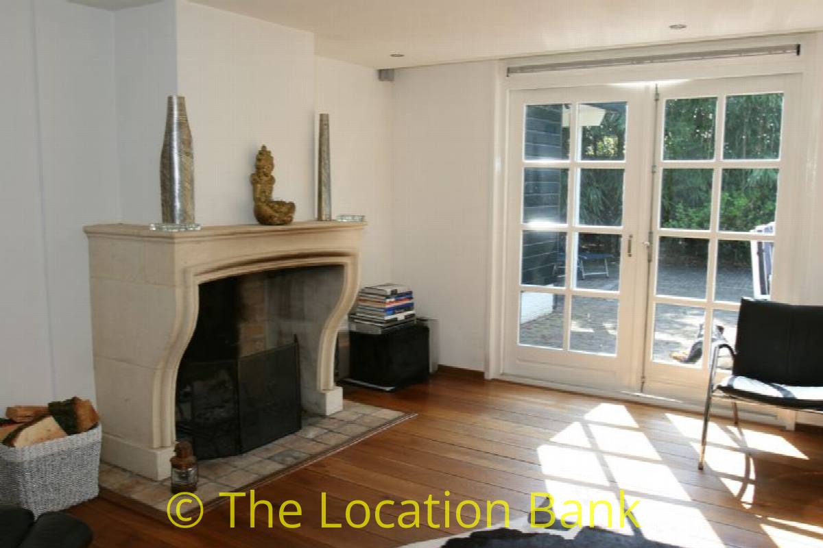 Wohnzimmer mit fire place