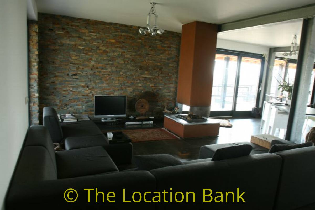 Wohnzimmer mit fire place