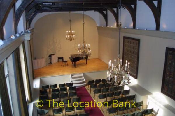 filmlocatie Mooie oude kerkruimte en concertzaal