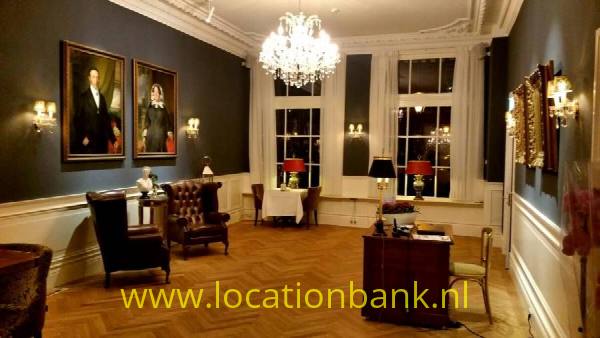 filmlocatie Hotel met Klassieke zalen met visgraat parket en in barok stijl.