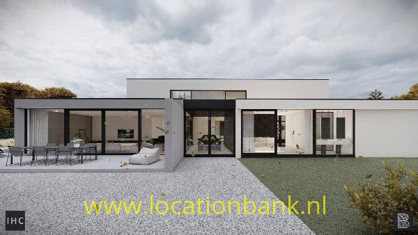 filmlocatie Villa met auto in de woonkamer en zwembad Automotive . Is in december 2024 klaar