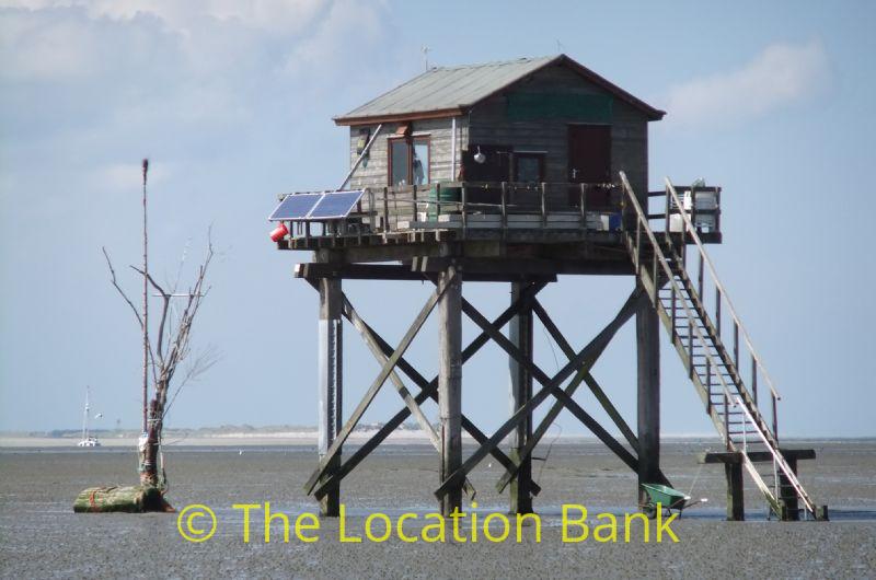 Wooden house at the sea