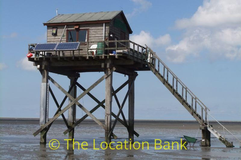Wooden house at the sea