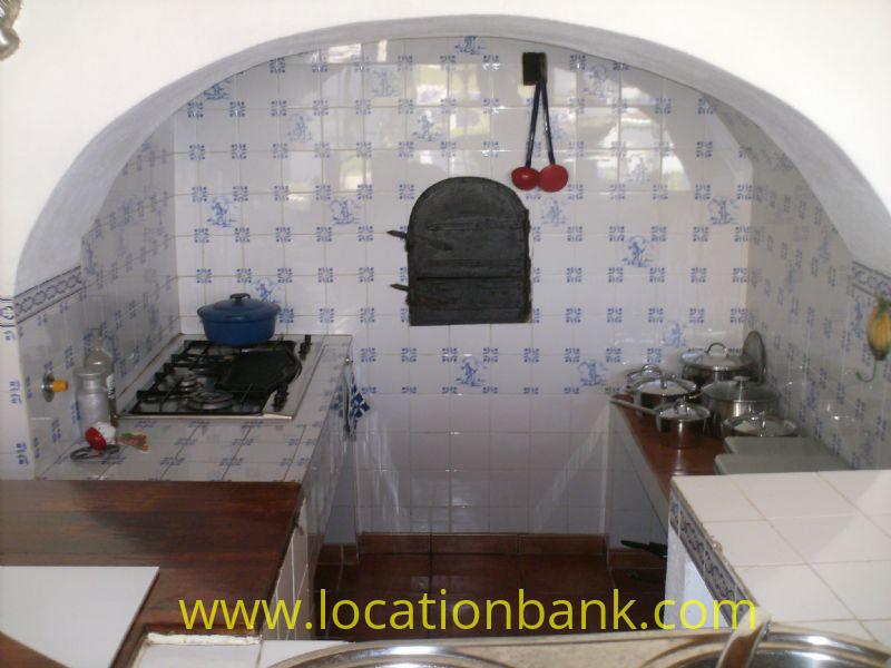 Kitchen with wood oven