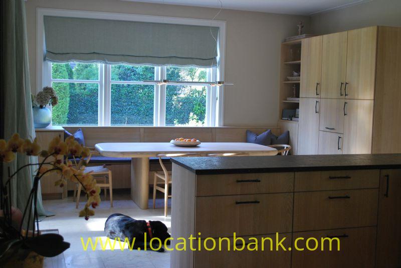 kitchen and dining area