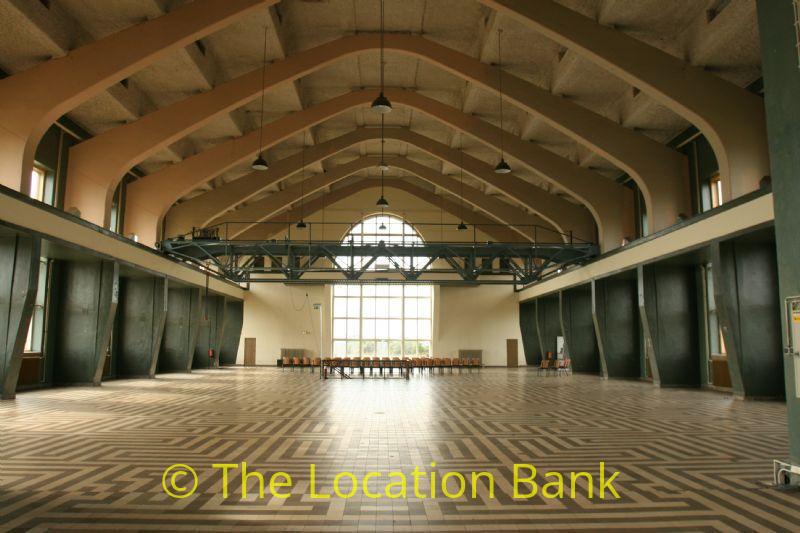 Industrial Hall with wooden ceiling