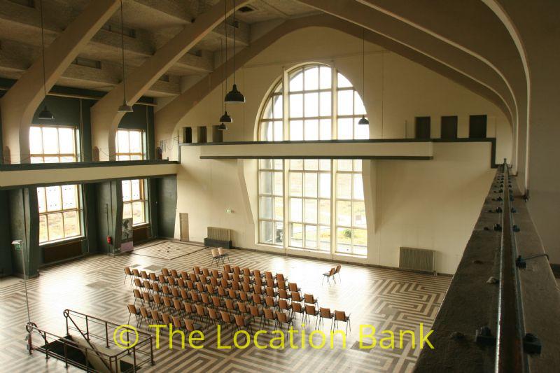 Industrial Hall with large windows