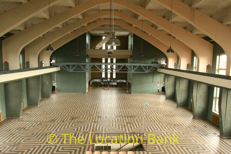 Industrial Hall with tile floor