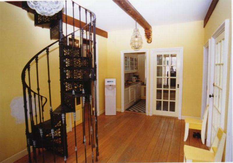 old fashioned spiral staircase