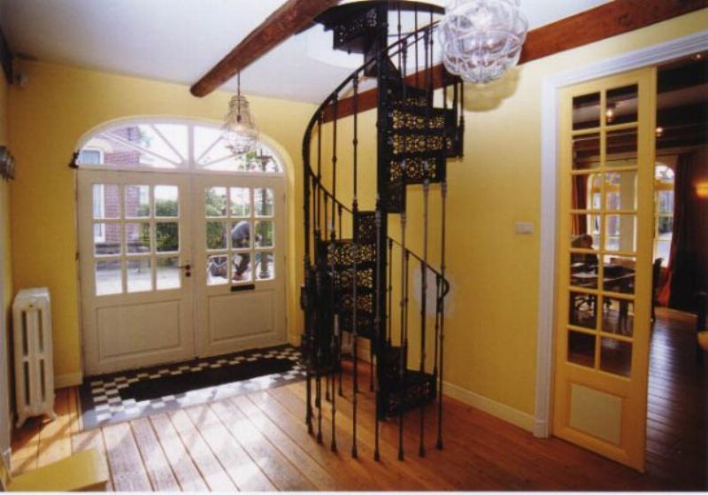 old fashioned spiral staircase