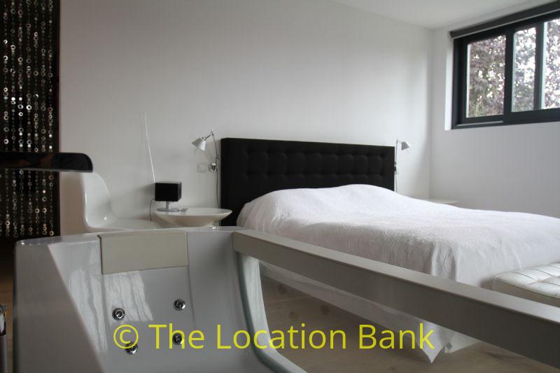 Bedroom with whirlpool