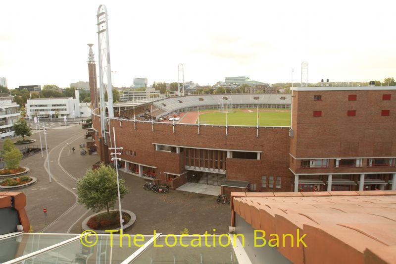 Roofterrace with view at the Stadium