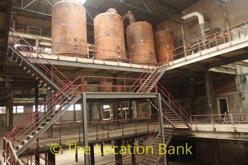 empty deserted factory urban automotive