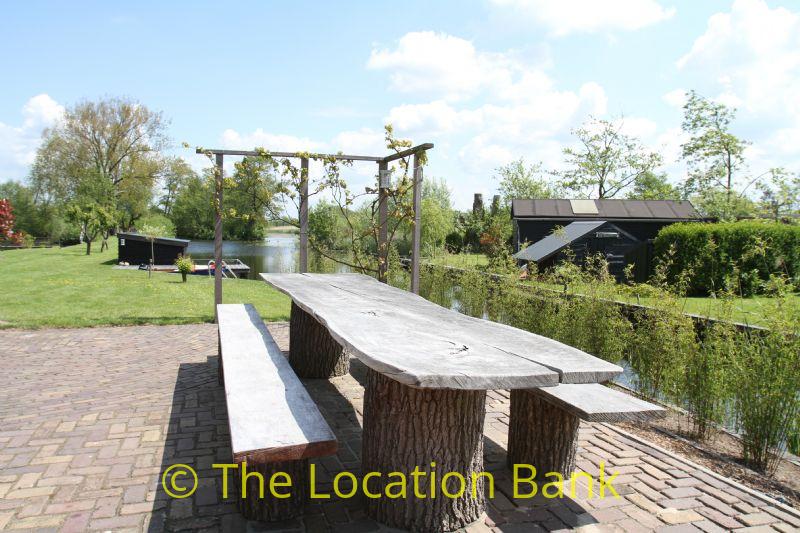 garden at the waterfront