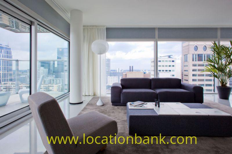 luxe appartement met skyline en uitzicht over Rotterdam