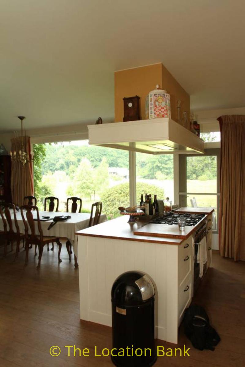 classicale kitchen with cooking island