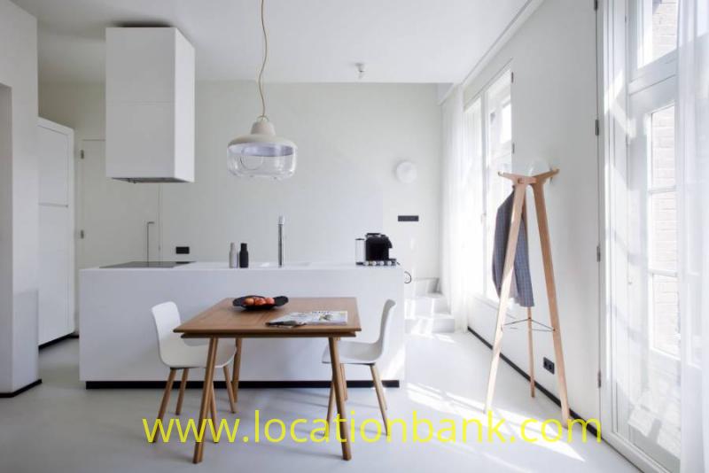 living room with cooking island