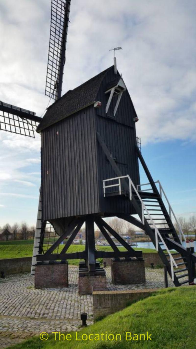 black windmill