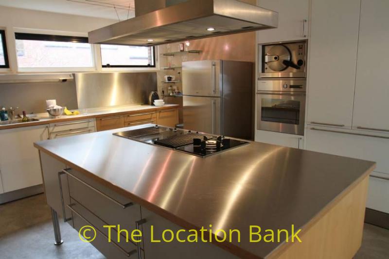 stainless steel kitchen
