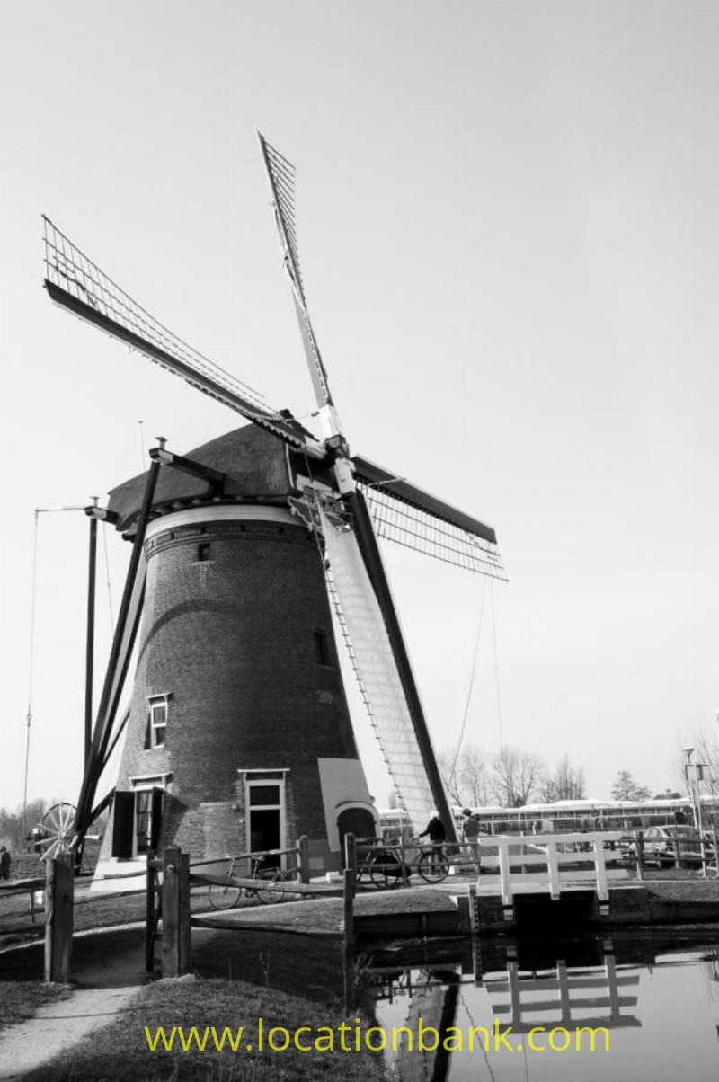 classic dutch windmill