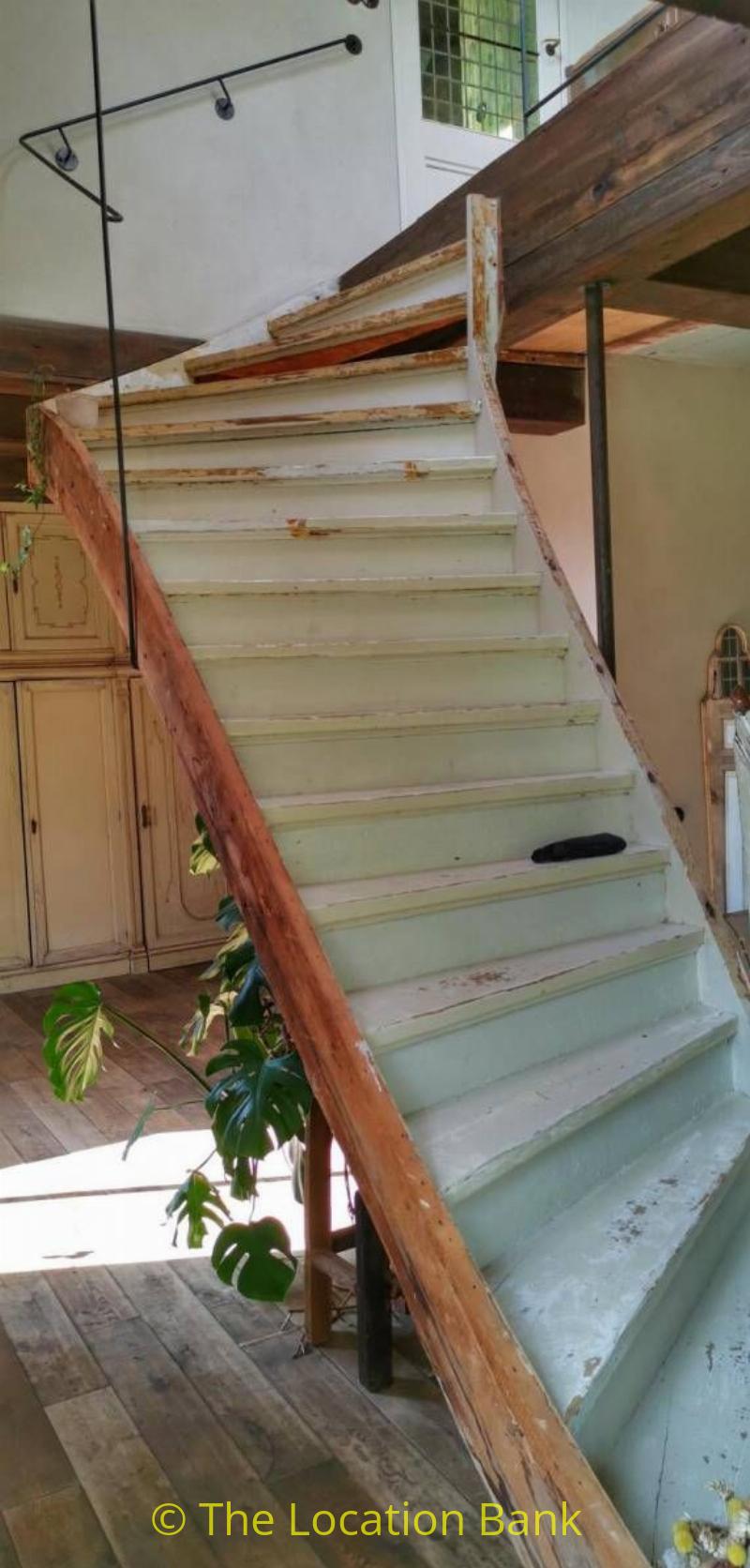 wooden stairs