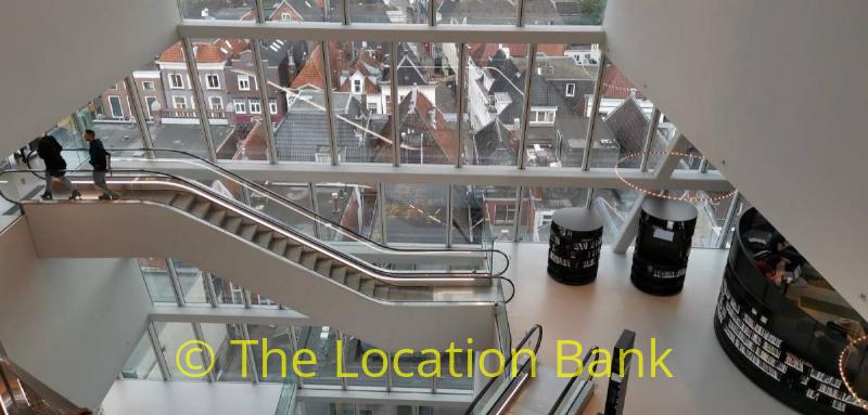 escalator with a view