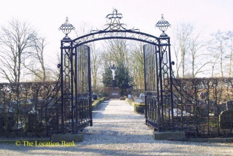 cemetry with gate