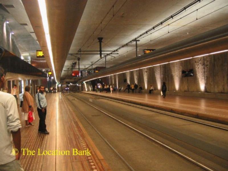 Tramstation underground subway