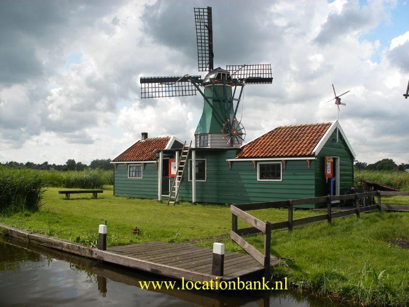 Typical small dutch windmill