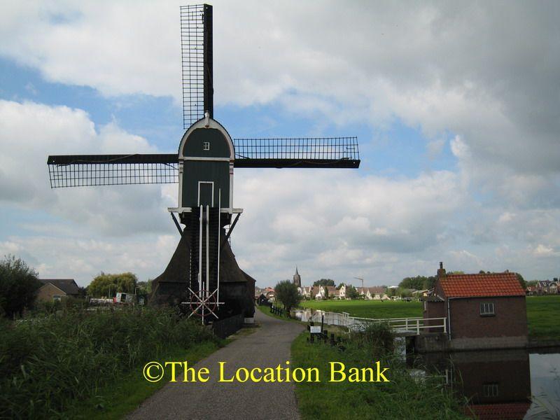 Typical dutch windmill