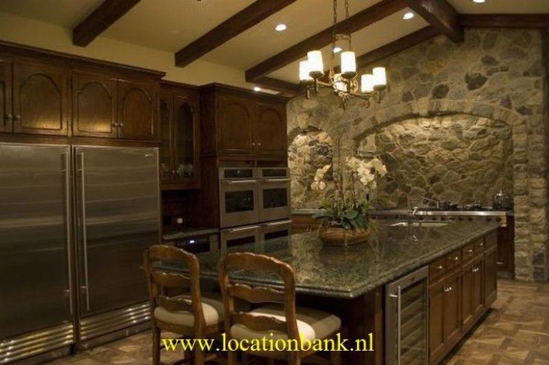 luxurious kitchen in luxurious villa