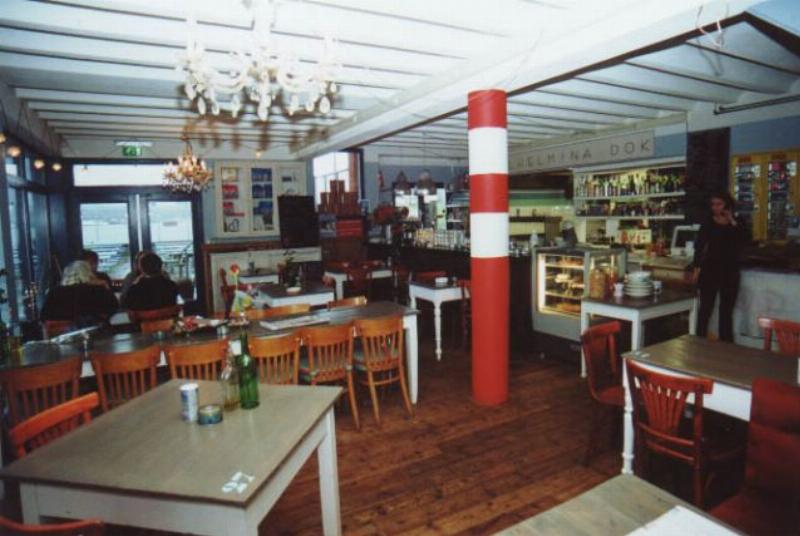 Cafe and restaurant overlooking the harbour