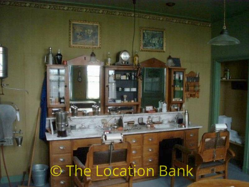 Antique oldfashioned hairdresser