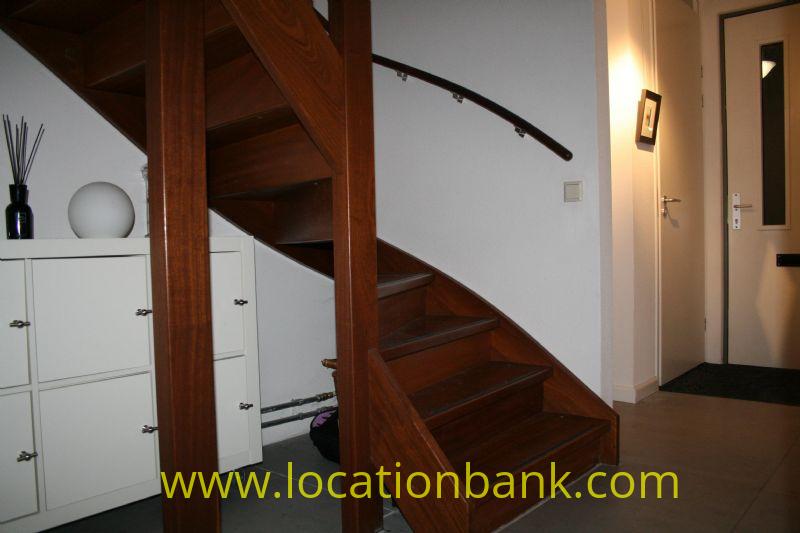 Wooden stairs in the hallway