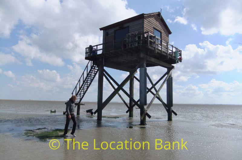Wooden house at the sea