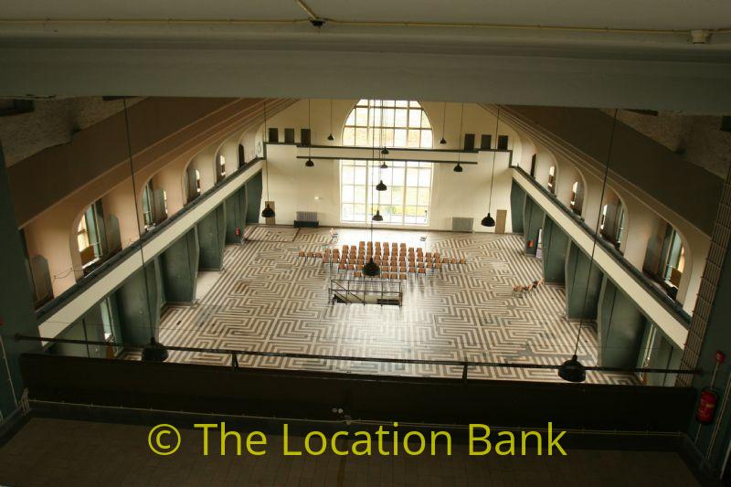 berblick from high in industrial hall