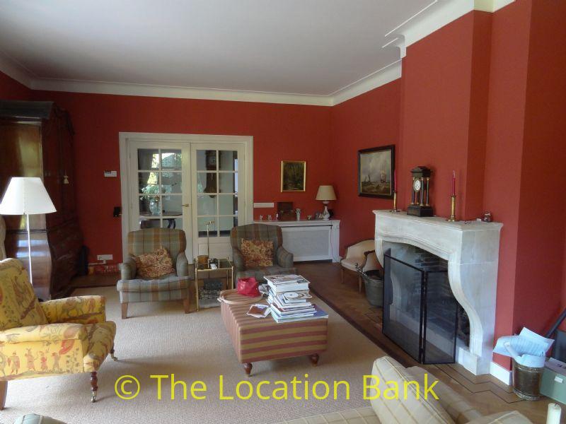 Wohnzimmer area mit fireplace