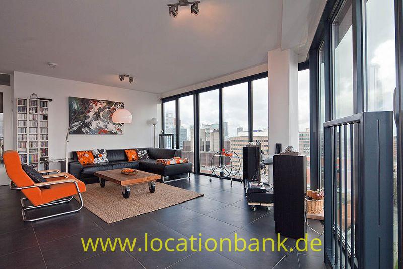 Wohnzimmer mit Skyline