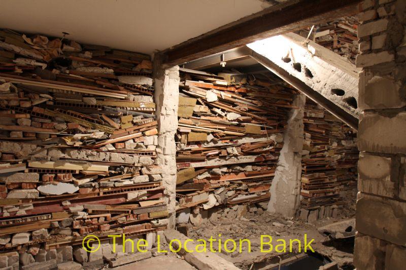 demolished house