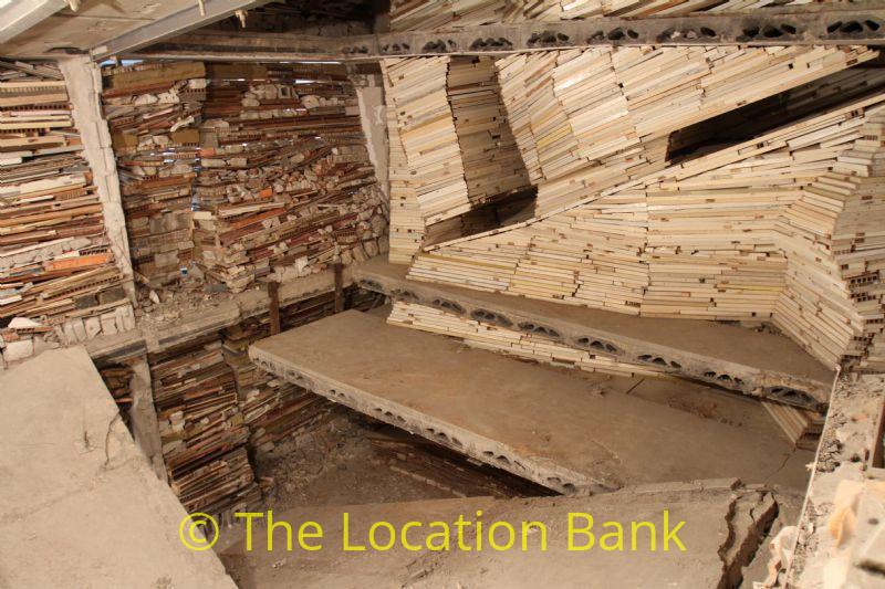 demolished house